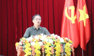 Trưởng Ban Kinh tế Trung ương Trần Tuấn Anh phát biểu tại buổi làm việc.