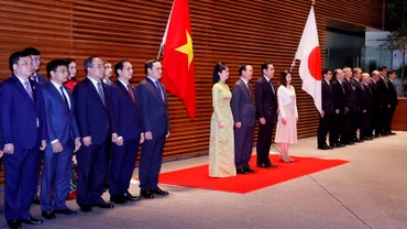 Lễ đón trọng thể Chủ tịch nước Võ Văn Thưởng và Phu nhân thăm chính thức Nhật Bản 