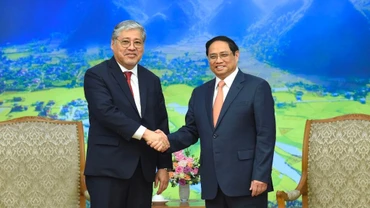 [Ảnh] Thủ tướng Phạm Minh Chính tiếp Bộ trưởng Ngoại giao Philippines Enrique Manalo