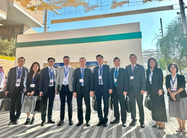 Đoàn công tác VietinBank tại COP28 do Chủ tịch HĐQT Trần Minh Bình dẫn đầu.
