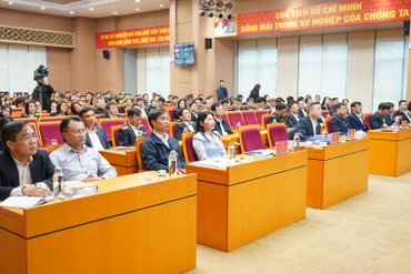 Quang cảnh hội nghị nghiên cứu, quán triệt nội dung cuốn sách của Tổng Bí thư do Kiểm toán Nhà nước tổ chức. (Ảnh: THANH HÀ)