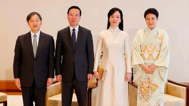 [Ảnh] Chủ tịch nước Võ Văn Thưởng hội kiến Nhà vua Nhật Bản Naruhito