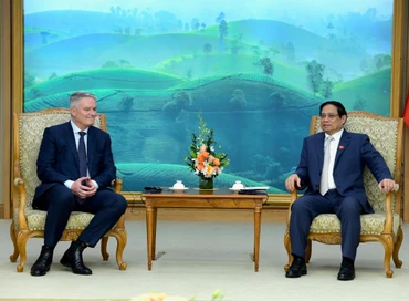[Ảnh] Thủ tướng Phạm Minh Chính tiếp Tổng Thư ký Tổ chức Hợp tác và Phát triển Kinh tế (OECD)