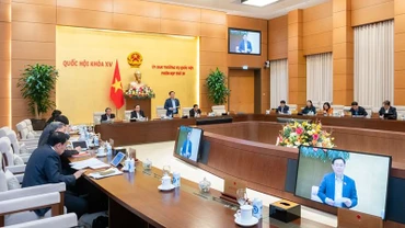 Một phiên họp của Ủy ban Thường vụ Quốc hội. (Ảnh: quochoi.vn)