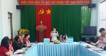 Hình ảnh lễ bốc thăm.