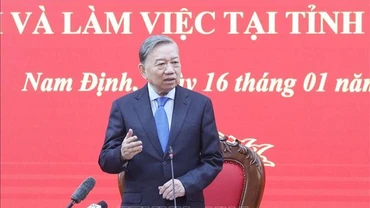 [Ảnh] Tổng Bí thư Tô Lâm thăm, làm việc tại tỉnh Nam Định