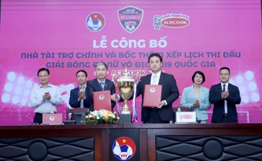 Acecook Việt Nam là nhà tài trợ chính Giải bóng đá nữ Vô địch U19 Quốc gia Cúp Acecook 2024 
