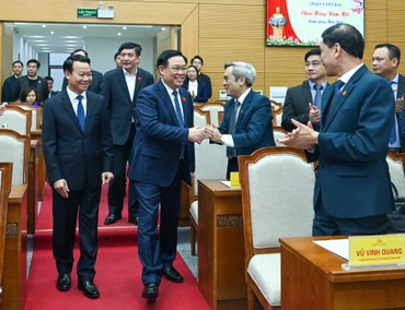 [Ảnh] Chủ tịch Quốc hội Vương Đình Huệ thăm, chúc Tết tại tỉnh Yên Bái