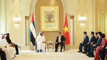 [Ảnh] Thủ tướng Phạm Minh Chính tiếp Bộ trưởng Kinh tế UAE