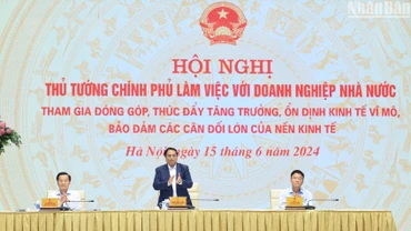 [Ảnh] Thủ tướng Chính phủ làm việc với doanh nghiệp nhà nước