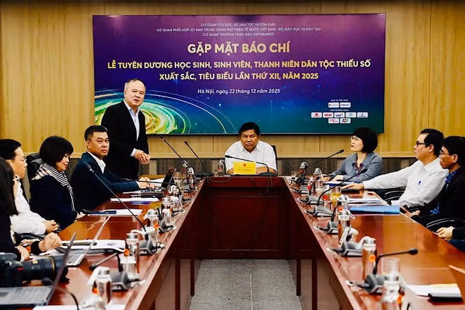 Họp báo thông tin về Lễ tuyên dương học sinh, sinh viên, thanh niên dân tộc thiểu số xuất sắc, tiêu biểu năm 2025.