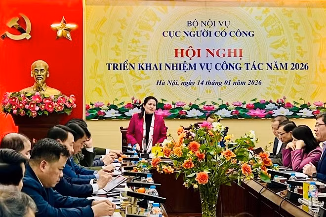Cục Người có công tổ chức Hội nghị triển khai nhiệm vụ công tác năm 2026.