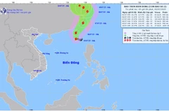 Áp thấp nhiệt đới đã mạnh lên thành Bão số 2, giật cấp 12 ở khu vực Bắc Biển Đông 