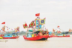 Diễn xướng hội quân trên sông Lục Đầu khơi dậy hào khí Đông A và tinh thần quật cường của quân dân Đại Việt.