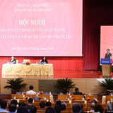 Toàn cảnh Hội nghị Quán triệt và triển khai Nghị quyết số 23-NQ/TW và Kết luận số 49-KL/TW của Bộ Chính trị.
