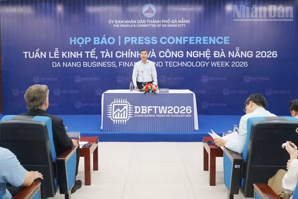 Đà Nẵng họp báo giới thiệu Tuần lễ Kinh tế, Tài chính và Công nghệ năm 2026.