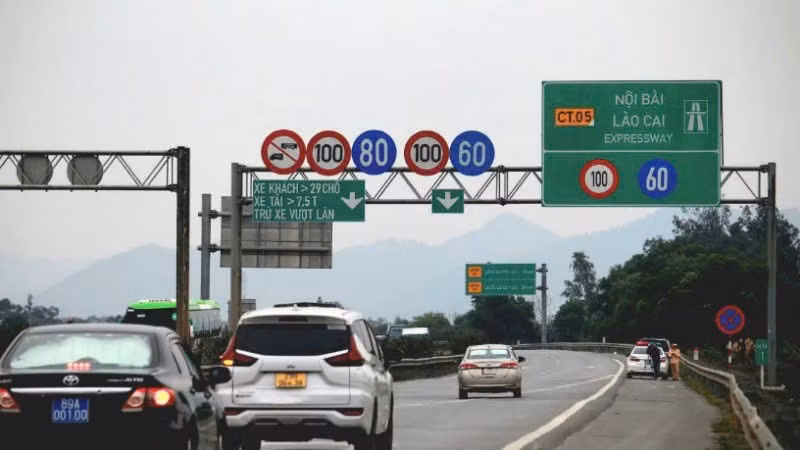 Đường cao tốc Nội Bài-Lào Cai. (Ảnh: VĂN HUẾ)