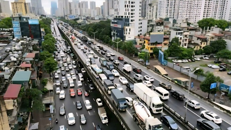 Đường vành đai 3 trên cao.