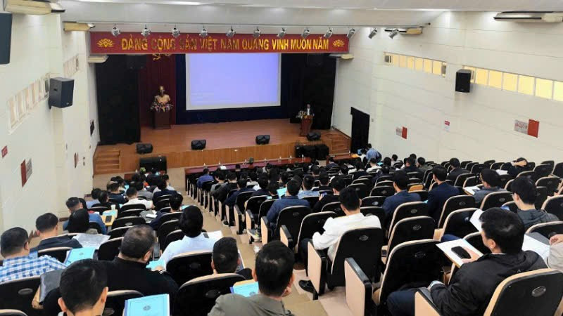 Quang cảnh lớp tập huấn.