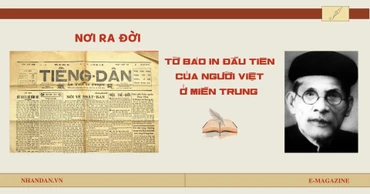 Nơi ra đời tờ báo in đầu tiên của người Việt ở miền trung