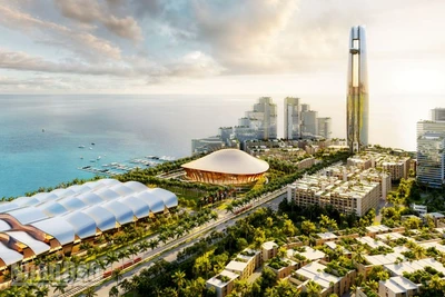 Phối cảnh Khu tổ hợp đa chức năng phục vụ Tuần lễ cấp cao APEC 2027.