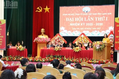 Đại hội lần thứ 1, nhiệm kỳ 2025-2030 Đảng bộ Mặt trận Tổ quốc Việt Nam tỉnh Lạng Sơn. 