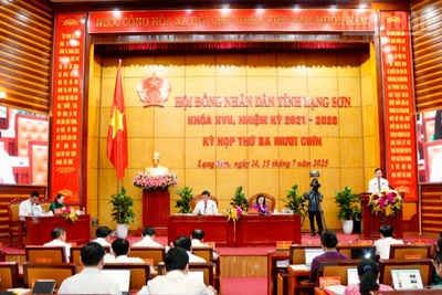 Kỳ họp thứ 39 Hội đồng nhân dân tỉnh Lạng Sơn khóa XVII, nhiệm kỳ 2021-2026.