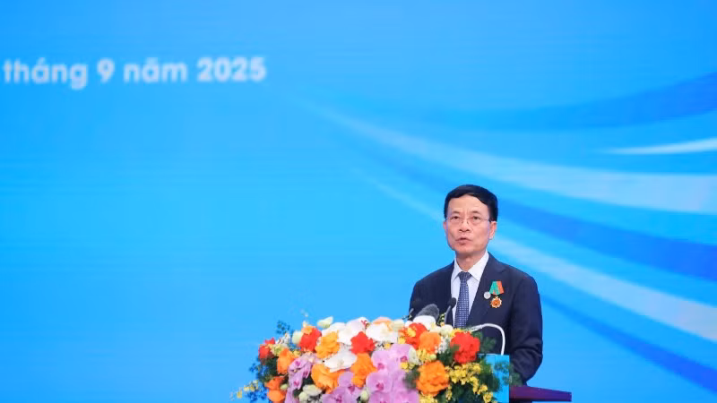 Bộ trưởng Khoa học và Công nghệ Nguyễn Mạnh Hùng phát biểu tại sự kiện. (Ảnh: TL)