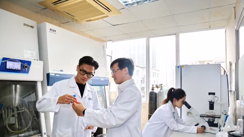 Nghiên cứu khoa học tại Viện Hàn lâm Khoa học và Công nghệ. (Ảnh: TL)