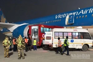 Máy bay Vietnam Airlines tại sân bay Kolkata.