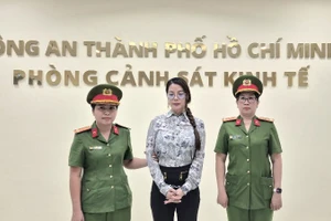 Bị can Trương Ngọc Ánh tại Cơ quan chức năng. (Ảnh: Công an cung cấp)