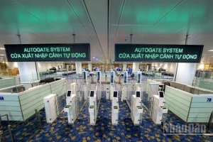 Làn xuất nhập cảnh tự động Nhà ga T2 Nội Bài mở rộng.