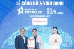 Vietjet được vinh danh top 10 Nơi làm việc tốt nhất Việt Nam 2025, đồng thời góp mặt trong top 50 Nhà tuyển dụng ưa thích nhất và top 500 Nhà tuyển dụng hàng đầu Việt Nam 2025.