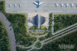 Nhà ga VIP Cảng hàng không quốc tế Phú Quốc lấy cảm hứng từ cá đại bàng biển.