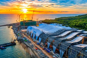 Trung tâm Hội nghị APEC tại Phú Quốc đang trong giai đoạn hoàn thiện.
