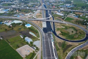 Đoạn nút giao Mỹ Yên, thuộc đường Vành đai 3 Thành phố Hồ Chí Minh.