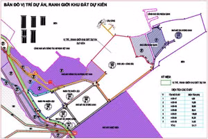 Sơ đồ vị trí dự án tại Khu kinh tế Vân Phong.