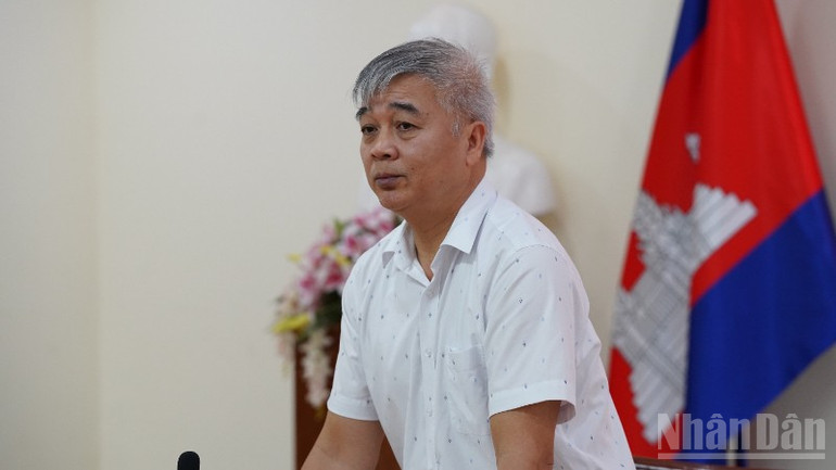 Visepartisekretær Ngo Quoc Thai taler på konferansen. (Foto: HUY VU) ndo_br_dsc03185-6699.jpg