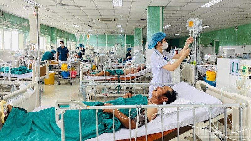 Bệnh nhân đang được theo dõi, điều trị.