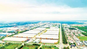 Một góc Khu công nghiệp Việt Nam-Singapore 2 tại phường Bình Dương, Thành phố Hồ Chí Minh.
