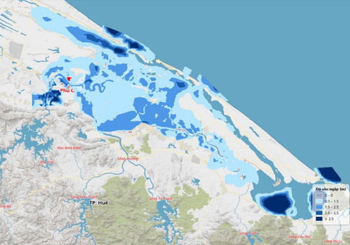 Bản đồ nguy cơ ngập lụt hạ lưu sông Bồ, sông Hương (thành phố Huế). bd.jpg
