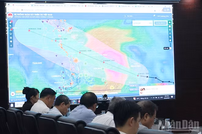 Dự báo về bão số 10.