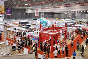 Quang cảnh Triển lãm HCMC FOODEX 2025. (Ảnh: CTV)