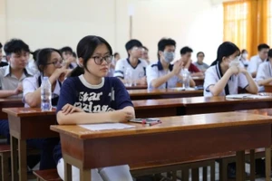 Các thí sinh tham gia Kỳ thi đánh giá năng lực do Đại học Quốc gia Thành phố Hồ Chí Minh tổ chức.