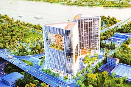 Phối cảnh tòa nhà mới của Viettel tại Đà Nẵng. (Ảnh MINH SƠN)