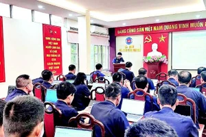 Hải quan cửa khẩu cảng Vạn Gia tập huấn về ứng dụng AI cho cán bộ công chức của đơn vị.