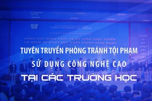 Tuyên truyền phòng tránh tội phạm sử dụng công nghệ cao tại các trường học.