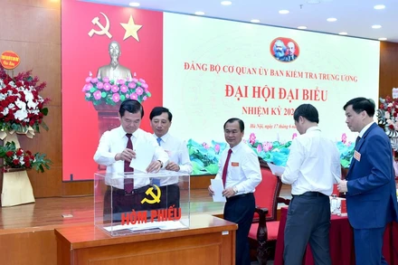 Đại hội đại biểu Đảng bộ cơ quan Ủy ban Kiểm tra Trung ương nhiệm kỳ 2025-2030, ngày 17/6/2025. (Ảnh: ĐĂNG KHOA)