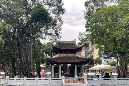 “Không gian văn hóa đọc Văn Miếu-Quốc Tử Giám” được đặt tại tòa Phương Đình trên gò Kim Châu.