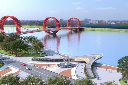 Phối cảnh dự án cầu Trà Khúc 1.